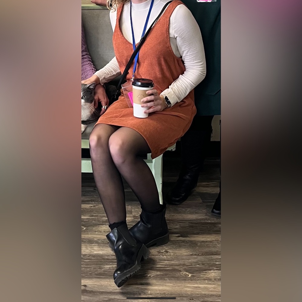 Burnt Orange Corduroy Jumper